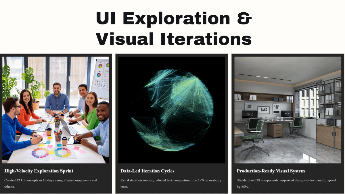 Free UX/UI Designer Portfolio Slides Template to Edit Online