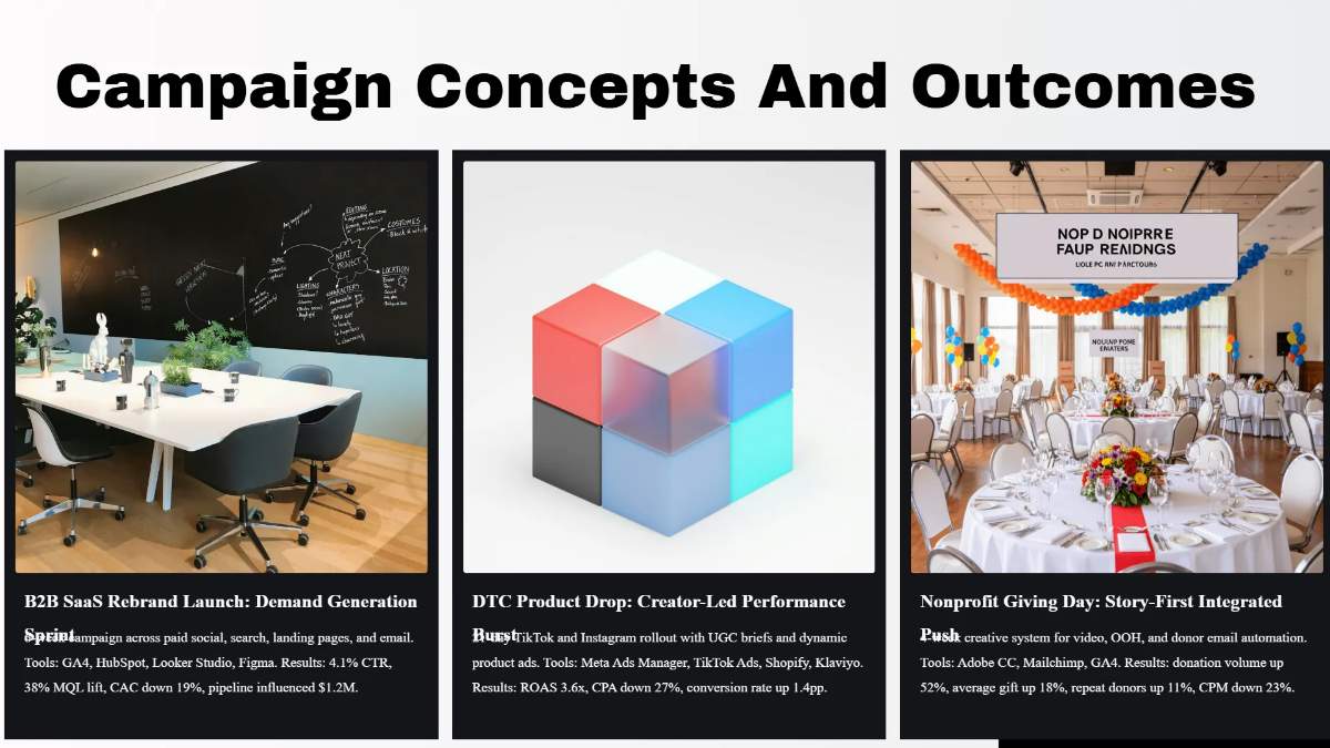 Free Creative Agency Portfolio Deck Template to Edit Online