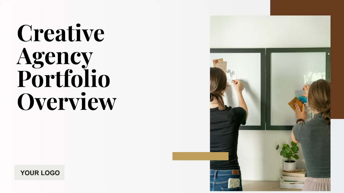 Free Creative Agency Portfolio Deck Template to Edit Online