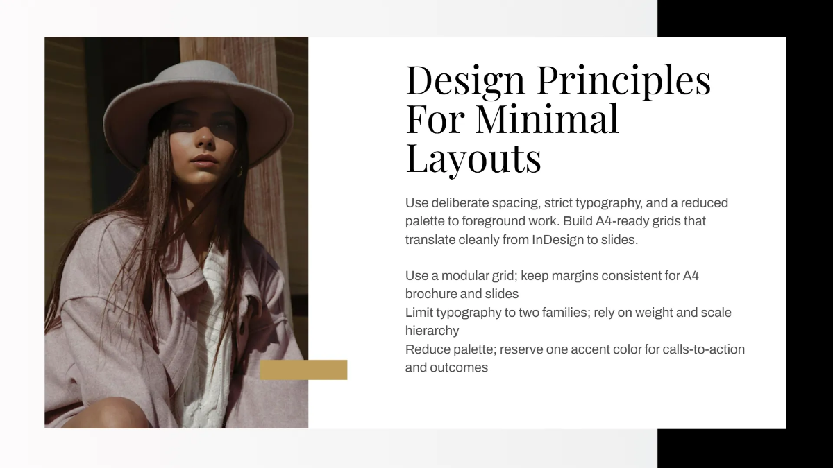 Free Minimalist Portfolio Presentation Template to Edit Online