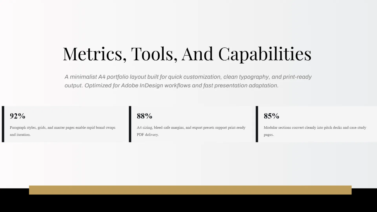 Free Minimalist Portfolio Presentation Template to Edit Online