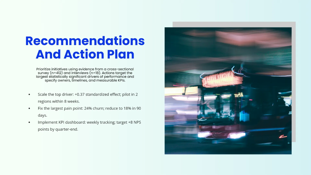 Free Business Research Report Presentation Template to Edit Online