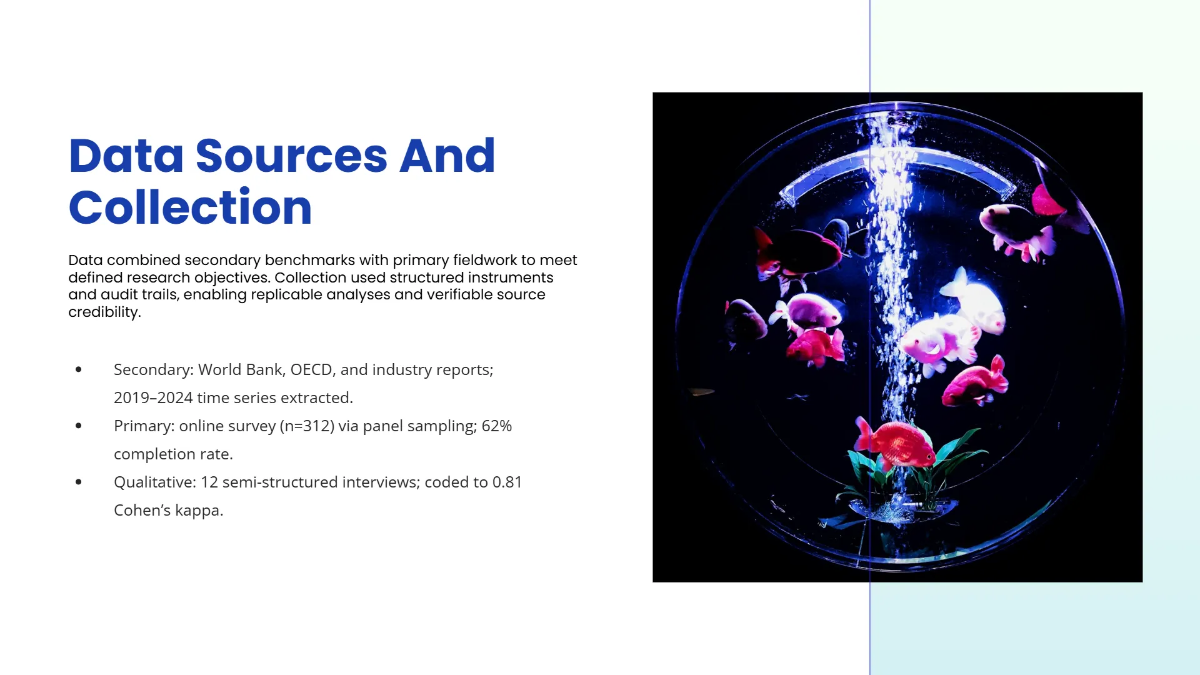 Free Business Research Report Presentation Template to Edit Online