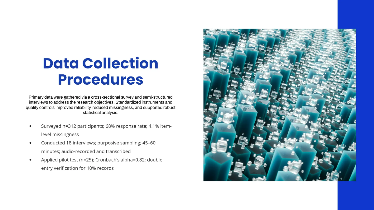 Free Research Findings Presentation Slides Template to Edit Online