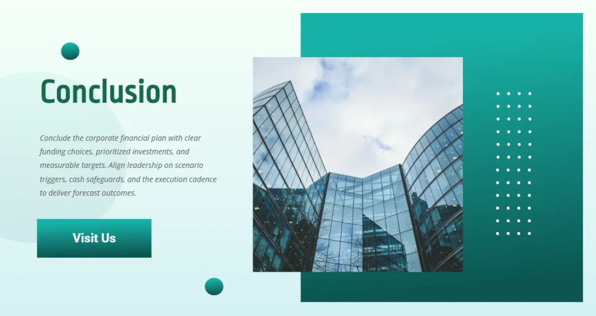 Free Corporate Financial Planning Presentation Template to Edit Online