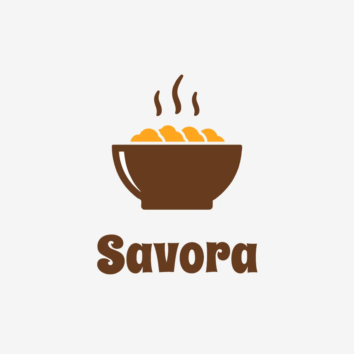 Free Bowl Concept Restaurant Logo Template to Edit Online