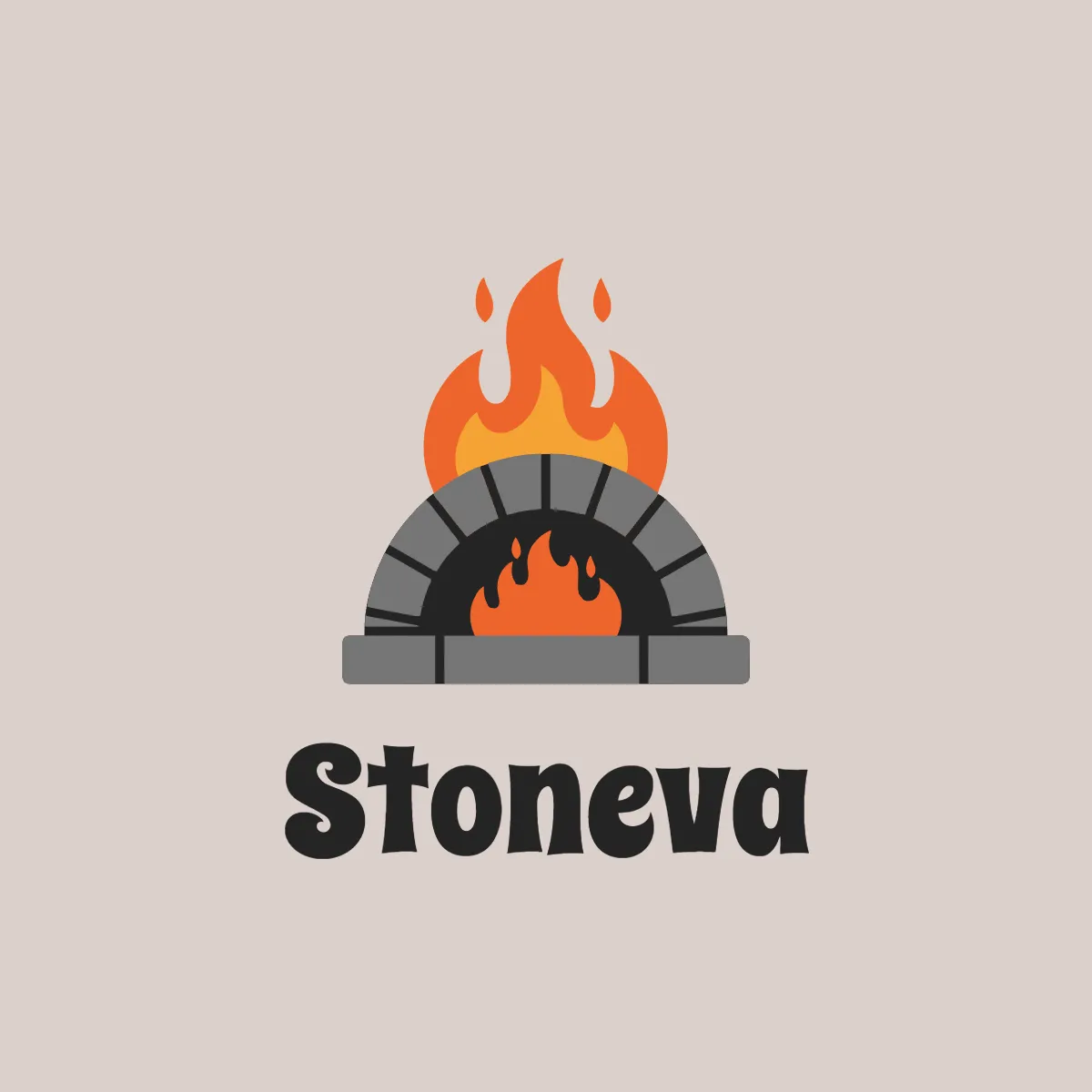 Free Stone Oven Restaurant Logo Template to Edit Online