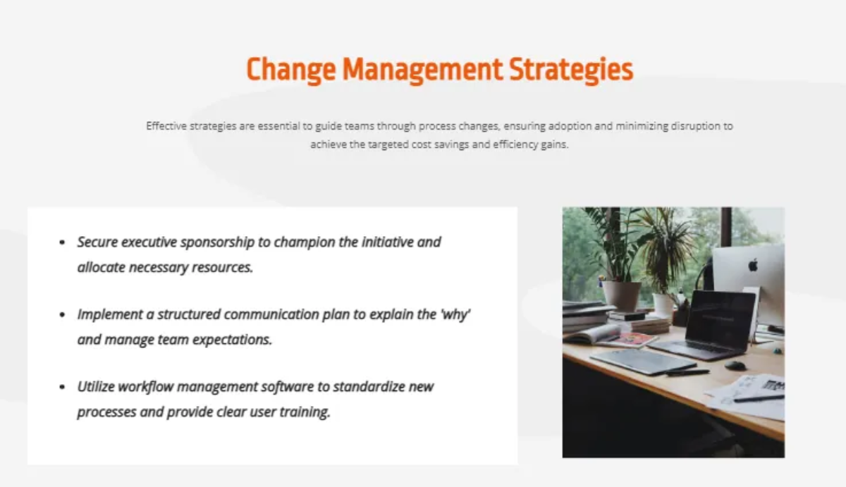 Free Business Process Improvement Deck Template to Edit Online