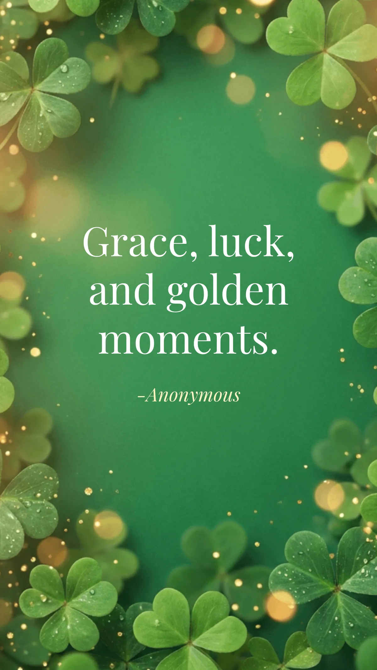 Free Elegant St Patrick's Day Quote Template to Edit Online
