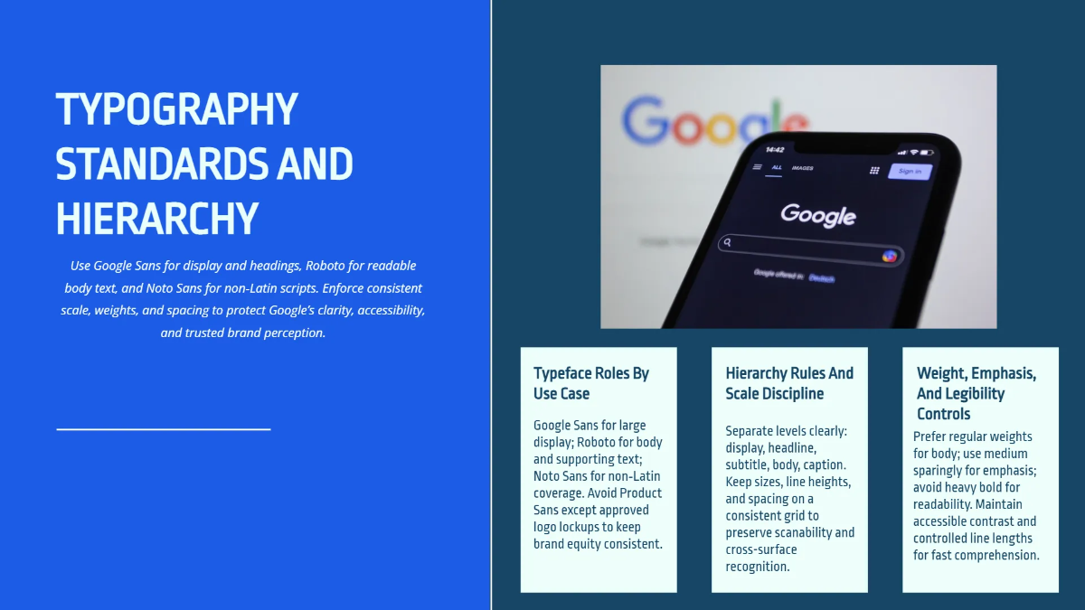 Free Google Brand Guidelines Slides Template to Edit Online