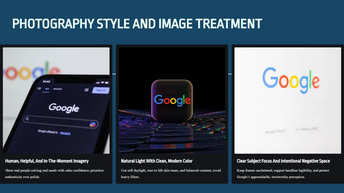 Free Google Brand Guidelines Slides Template to Edit Online