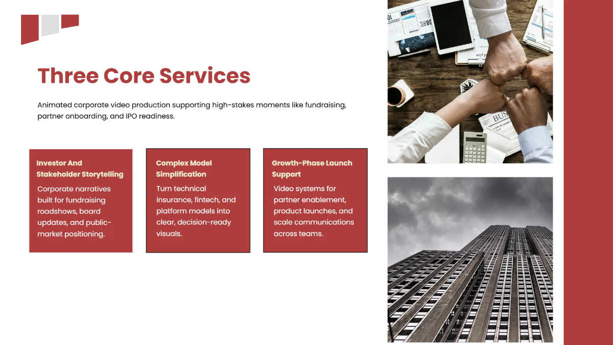 Free Corporate Company Profile Presentation Template to Edit Online