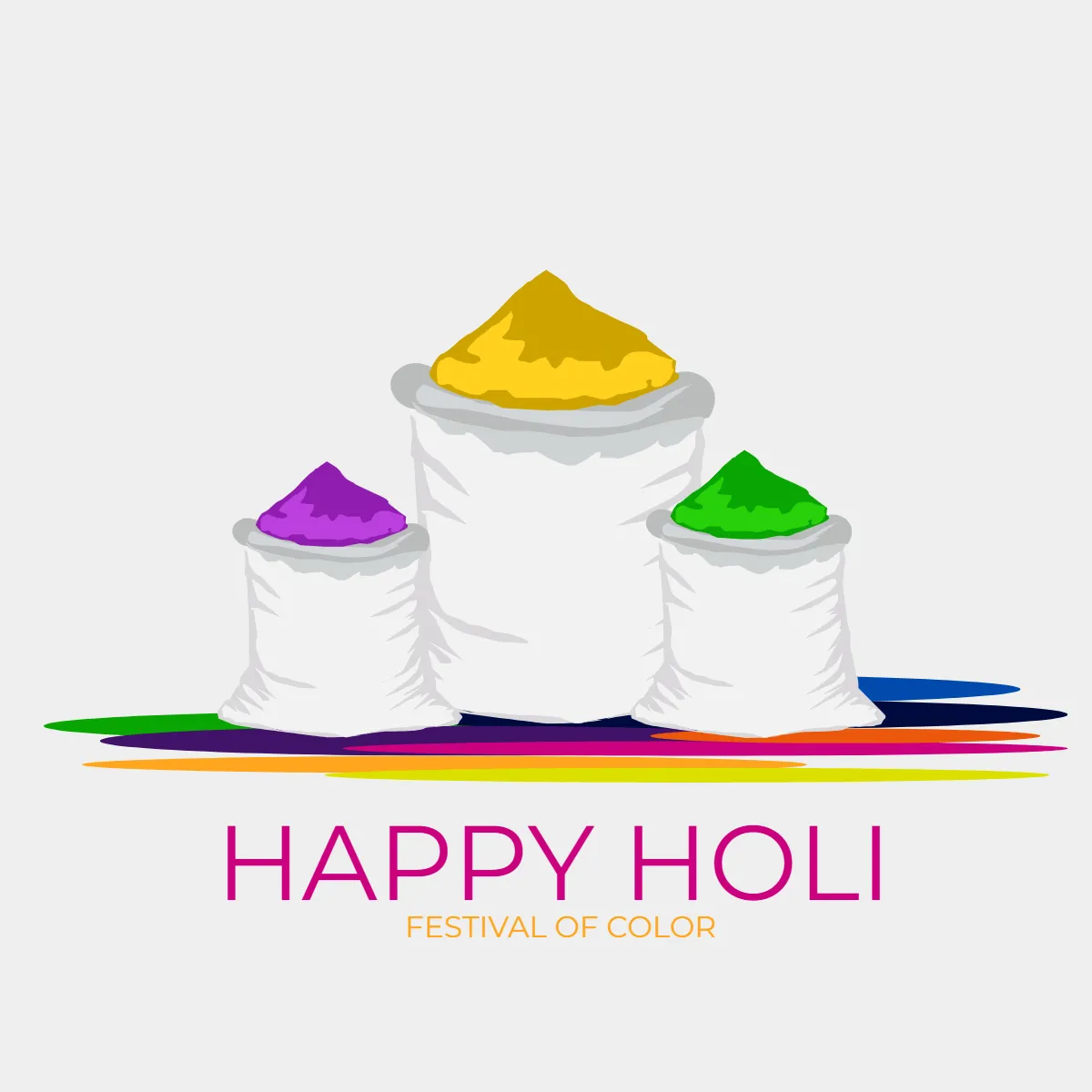 Free Abstract Holi Festival Clip Arts Template to Edit Online