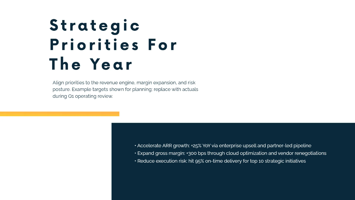 Free Executive Leadership Presentation Template to Edit Online