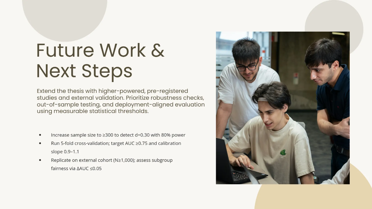 Free Graduate Thesis Presentation Template to Edit Online