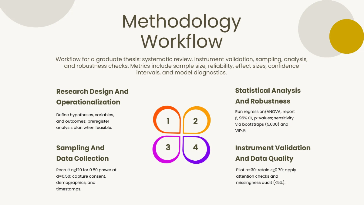 Free Graduate Thesis Presentation Template to Edit Online