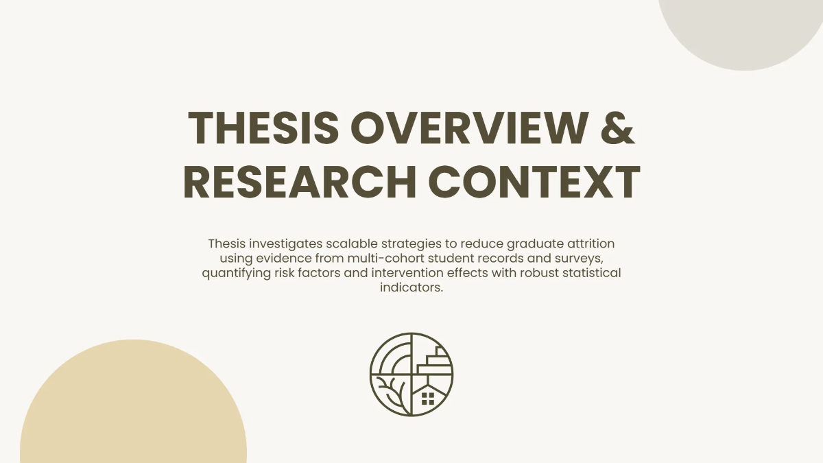 Free Graduate Thesis Presentation Template to Edit Online