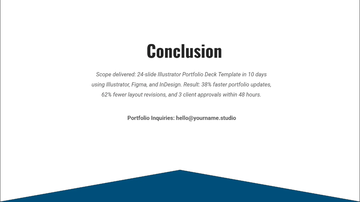 Free Illustrator Portfolio Deck Template to Edit Online