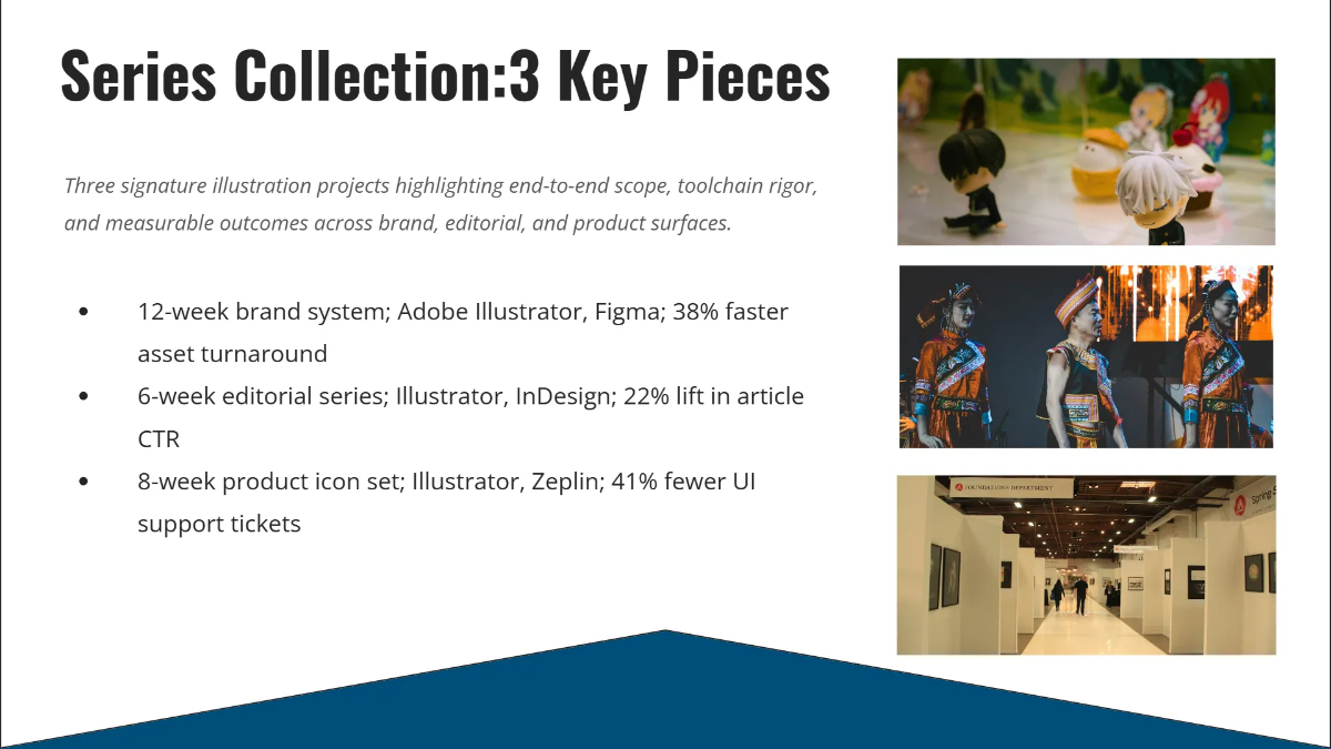 Free Illustrator Portfolio Deck Template to Edit Online