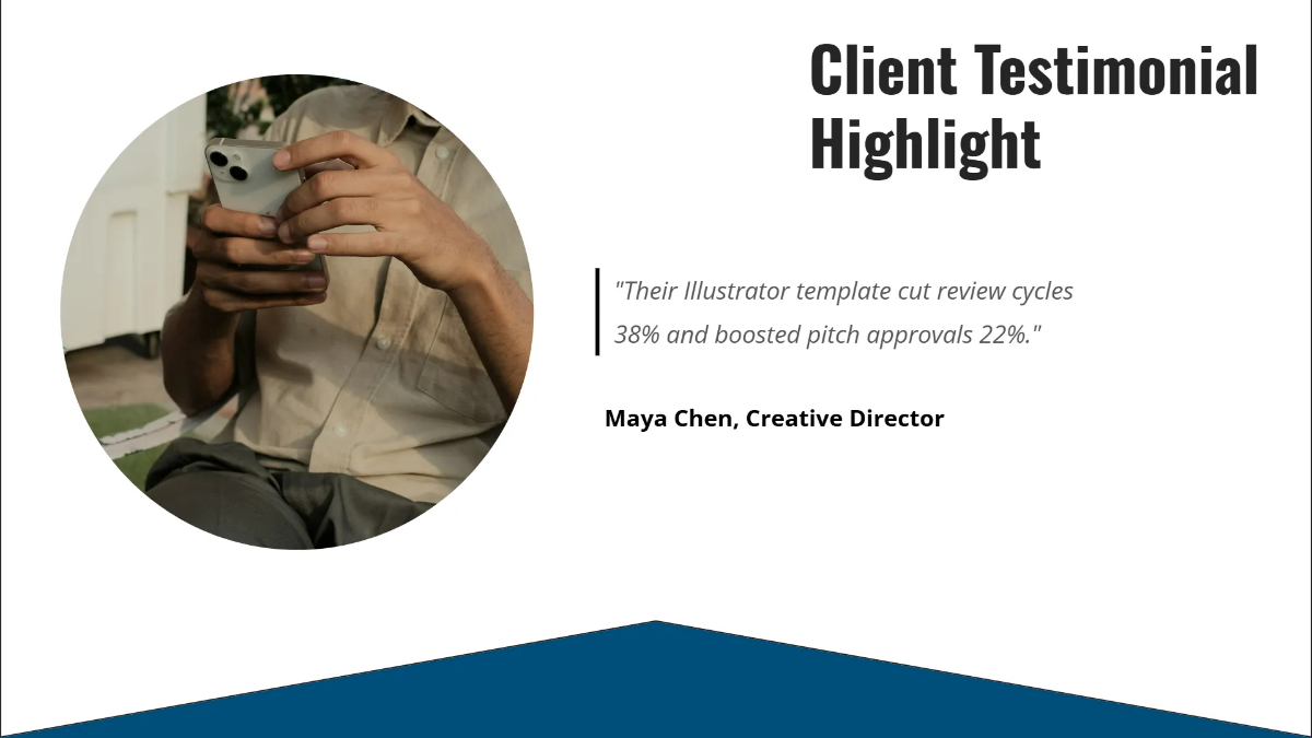 Free Illustrator Portfolio Deck Template to Edit Online