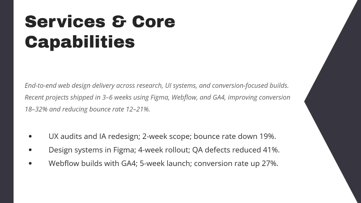 Free Web Designer Portfolio Presentation Template to Edit Online