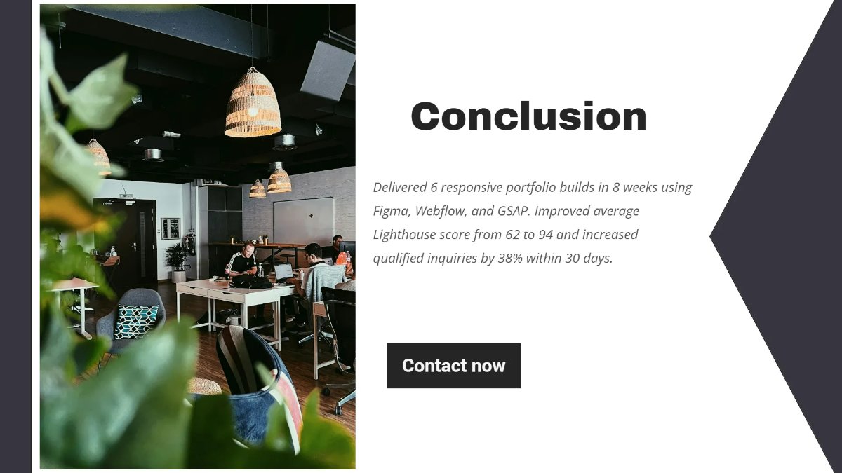 Free Web Designer Portfolio Presentation Template to Edit Online