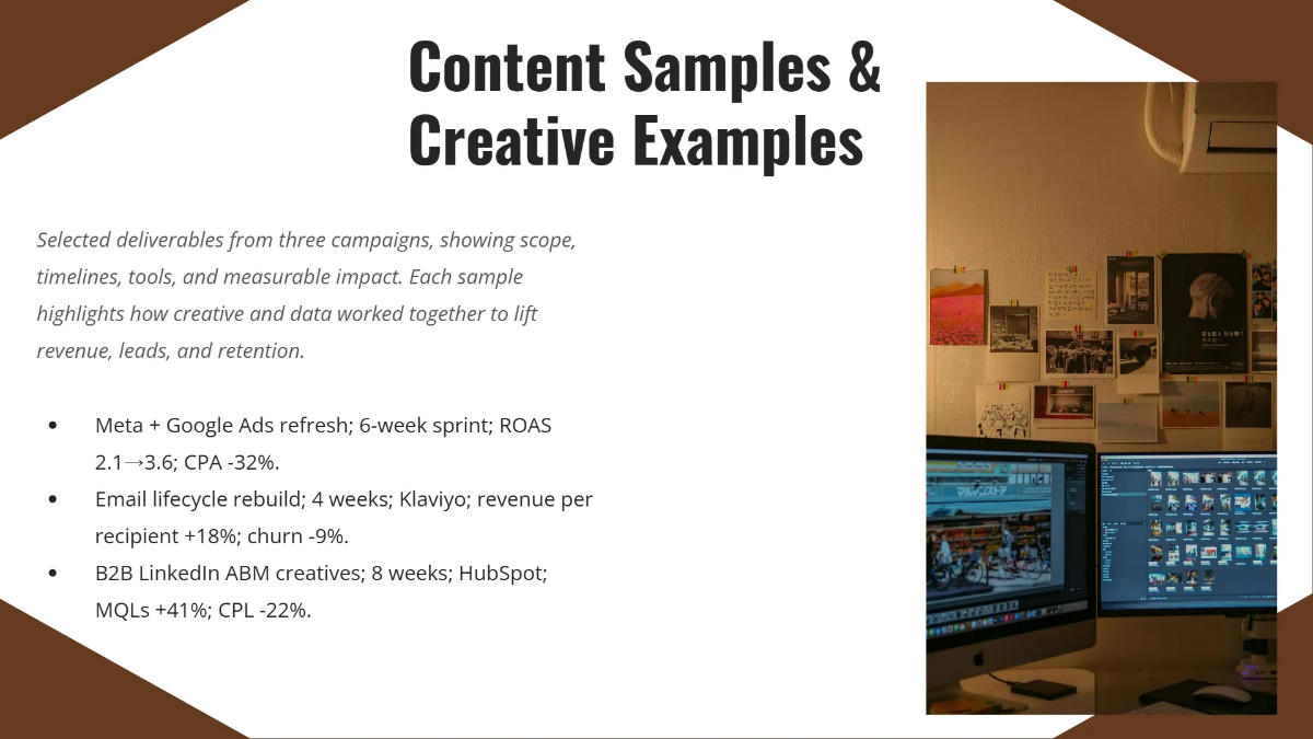 Free Digital Marketing Portfolio Presentation Template to Edit Online