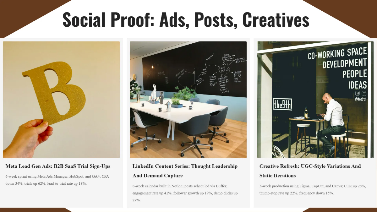 Free Digital Marketing Portfolio Presentation Template to Edit Online