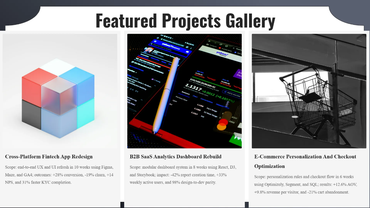 Free Modern Portfolio Presentation Template to Edit Online