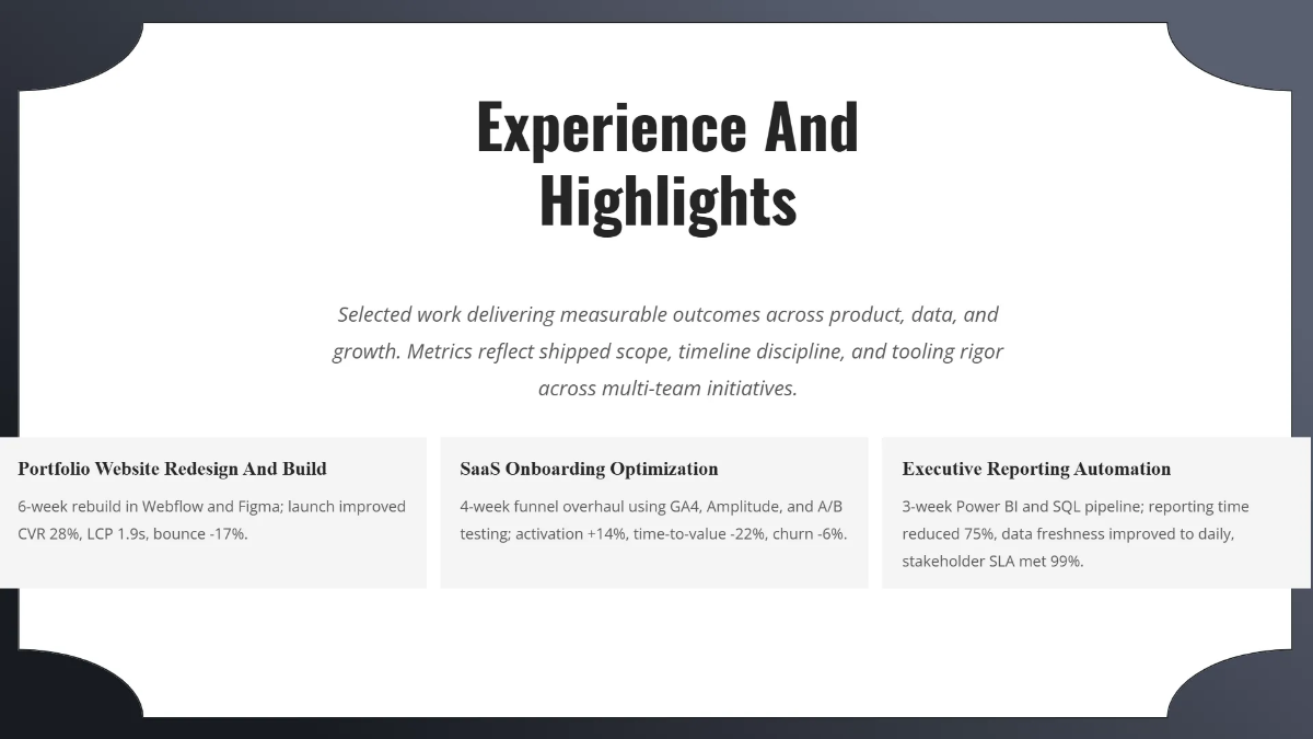 Free Modern Portfolio Presentation Template to Edit Online