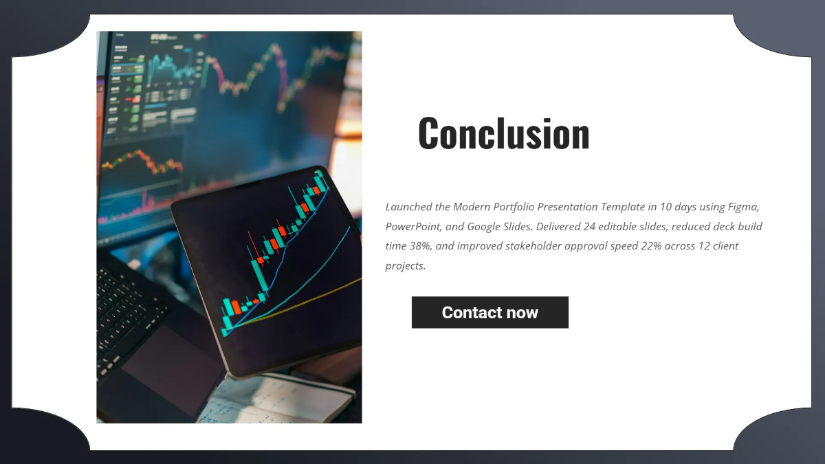 Free Modern Portfolio Presentation Template to Edit Online