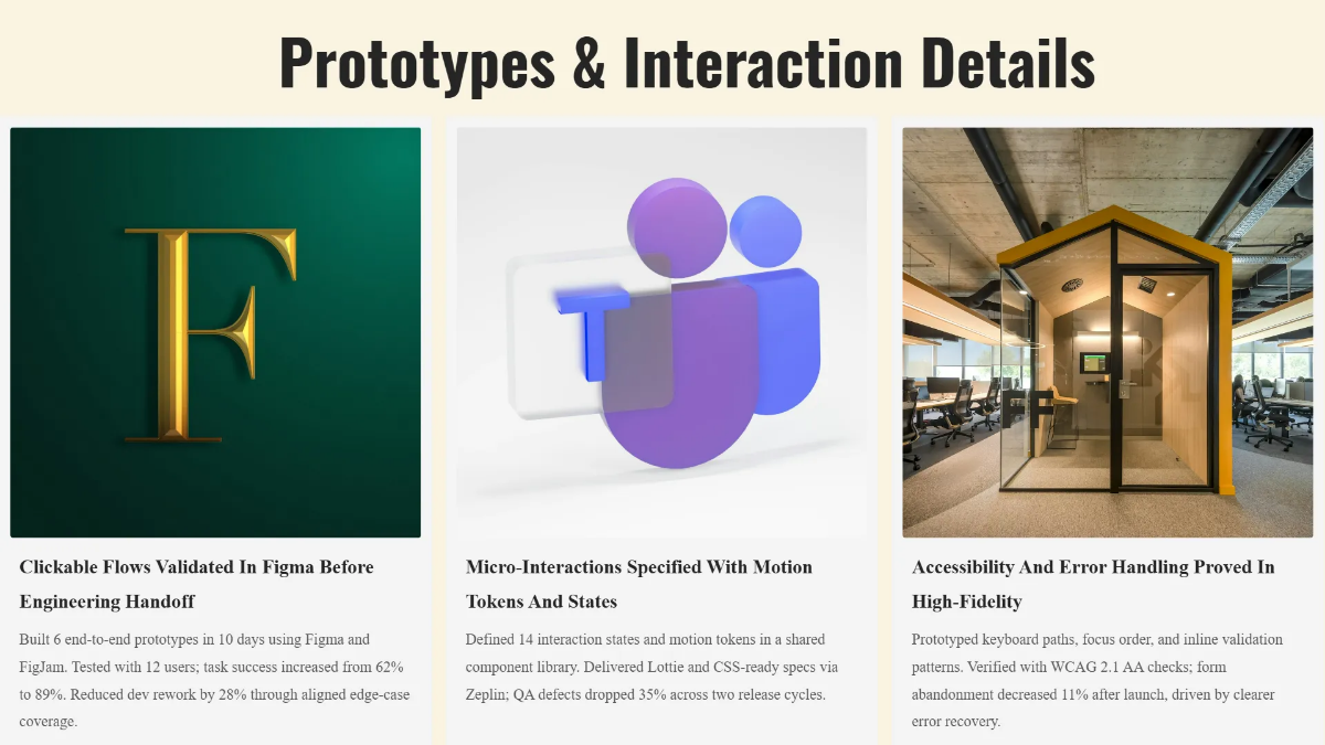 Free Product Designer Portfolio Deck Template to Edit Online