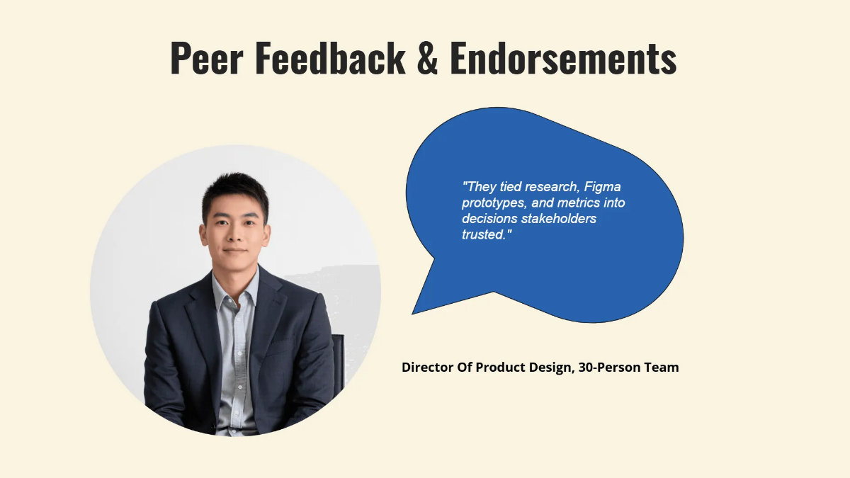 Free Product Designer Portfolio Deck Template to Edit Online