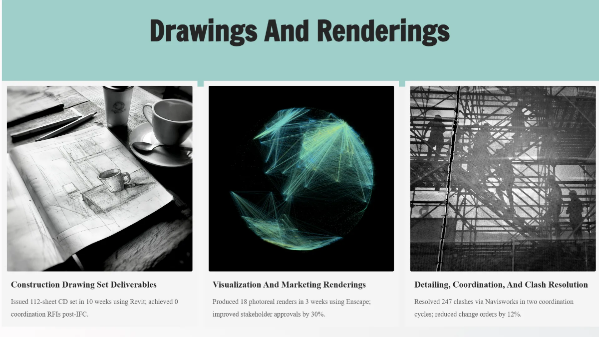 Free Architecture Portfolio Presentation Template to Edit Online