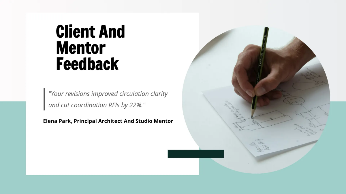 Free Architecture Portfolio Presentation Template to Edit Online