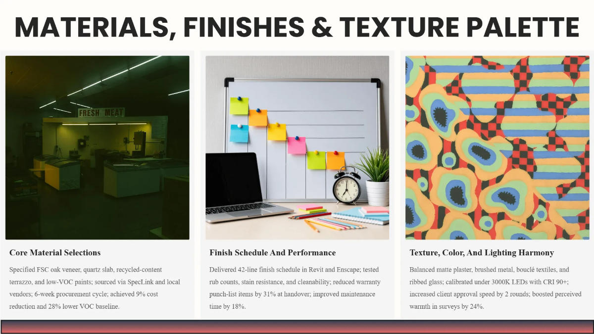 Free Interior Design Portfolio Presentation Template to Edit Online