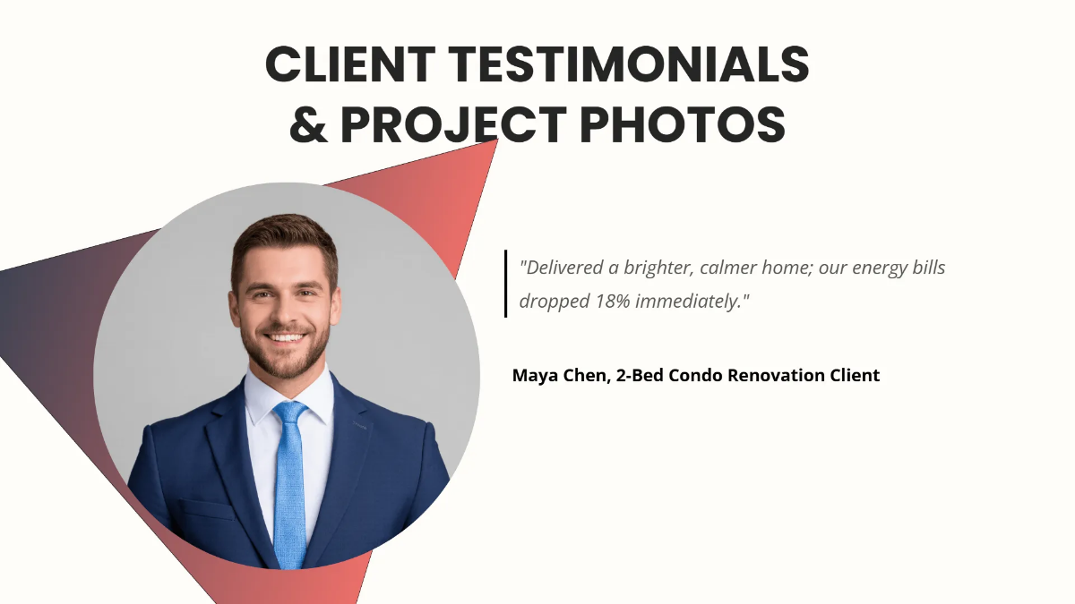 Free Interior Design Portfolio Presentation Template to Edit Online