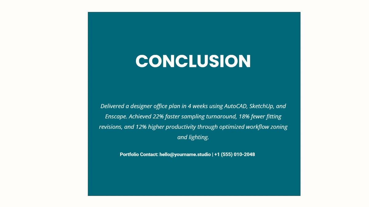 Free Fashion Designer Portfolio Slides Template to Edit Online