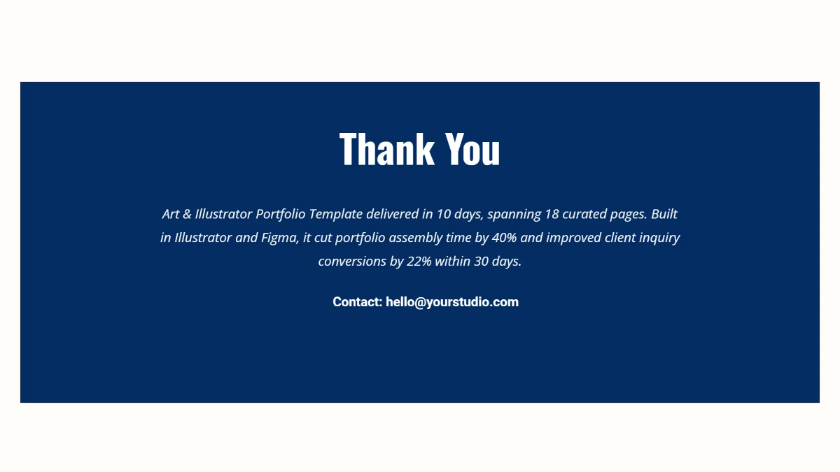 Free Art & Illustrator Portfolio Template to Edit Online