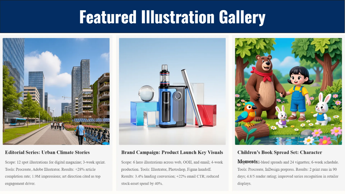 Free Art & Illustrator Portfolio Template to Edit Online