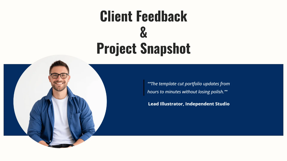 Free Art & Illustrator Portfolio Template to Edit Online