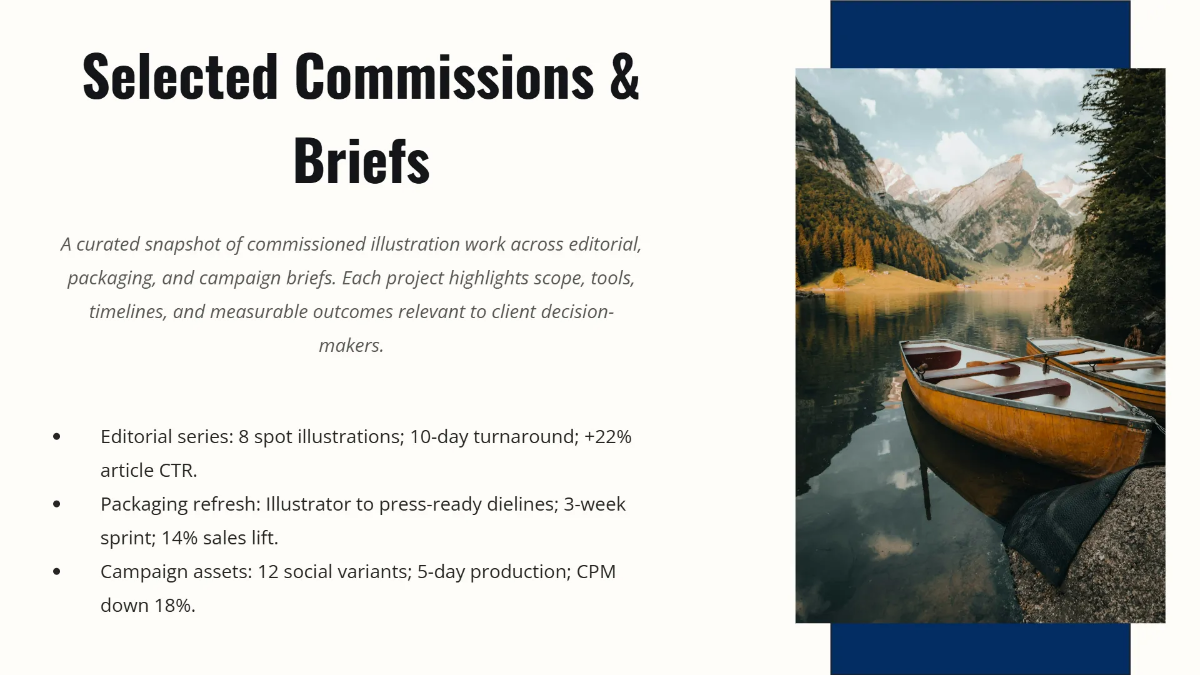 Free Art & Illustrator Portfolio Template to Edit Online