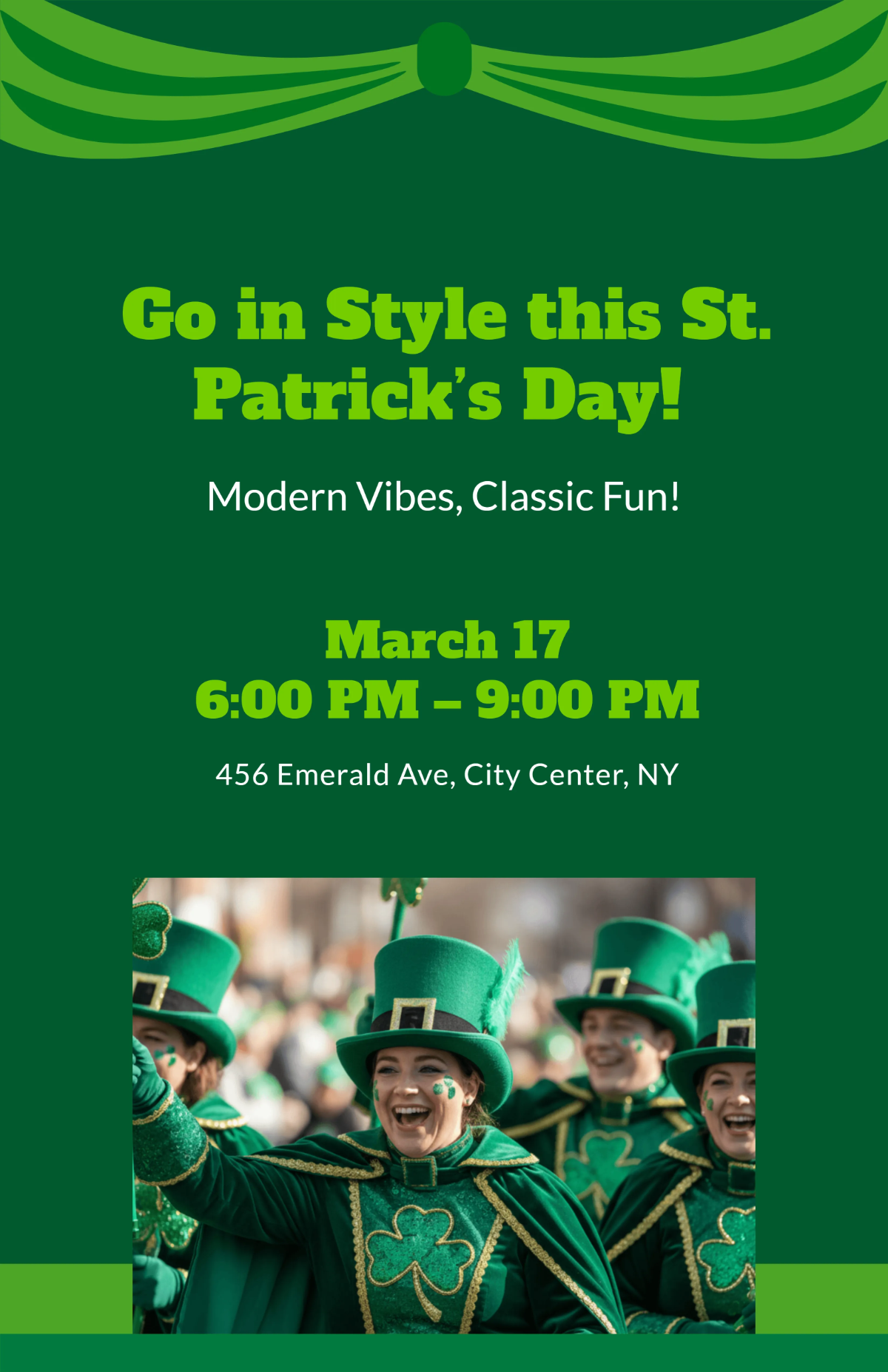 Free Modern St. Patrick’s Day Poster Template to Edit Online Free Modern St. Patrick’s Day Poster Template to Edit Online