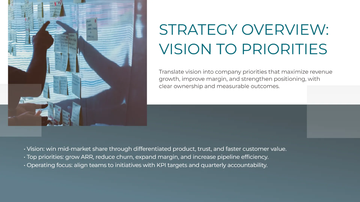 Free Corporate Strategy Alignment Presentation Template to Edit Online