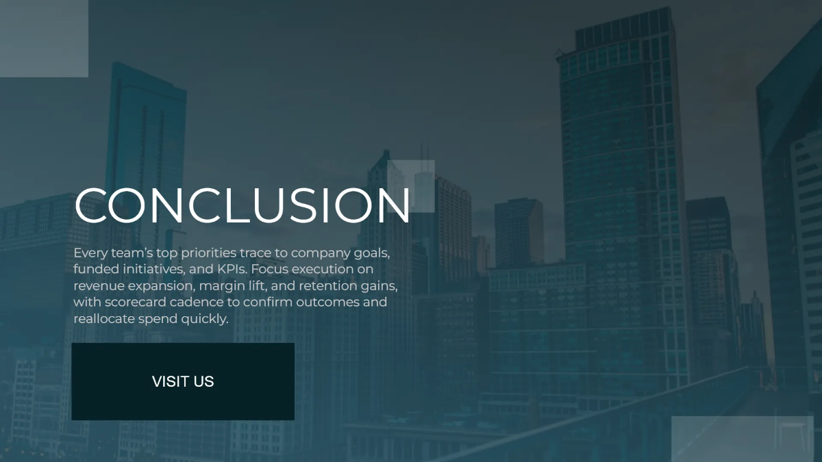 Free Corporate Strategy Alignment Presentation Template to Edit Online