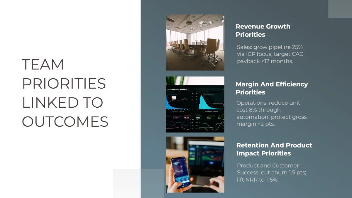 Free Corporate Strategy Alignment Presentation Template to Edit Online