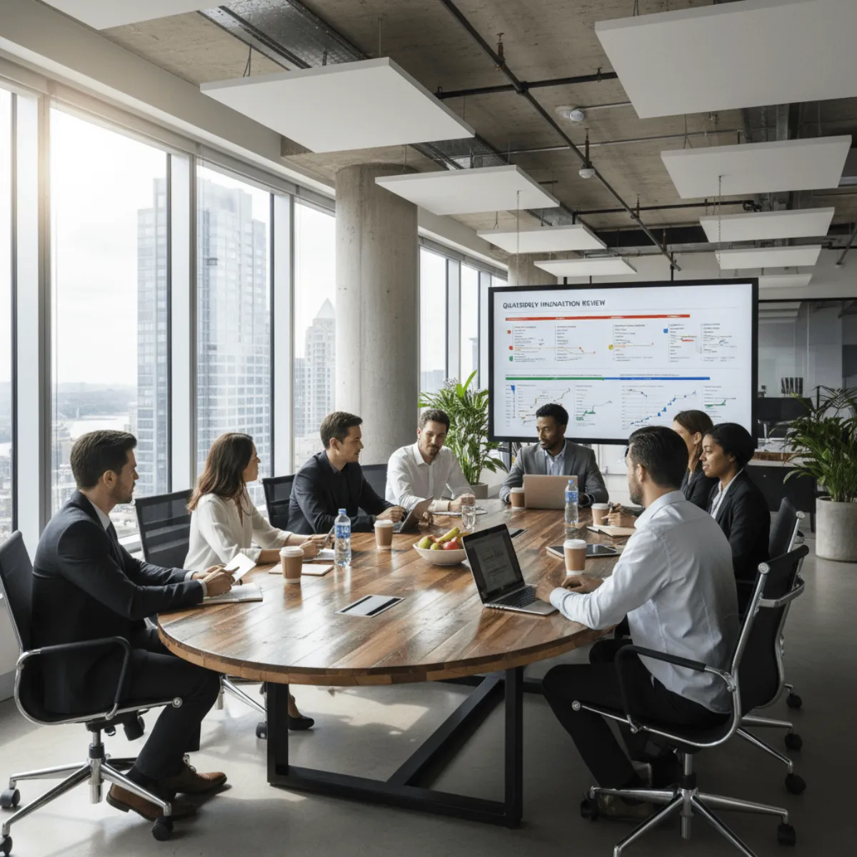 Free Team Meeting In Office to Edit Online