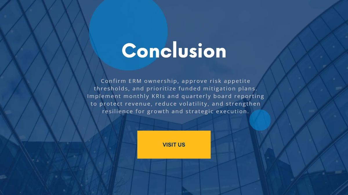 Free Enterprise Risk Management Presentation Template to Edit Online