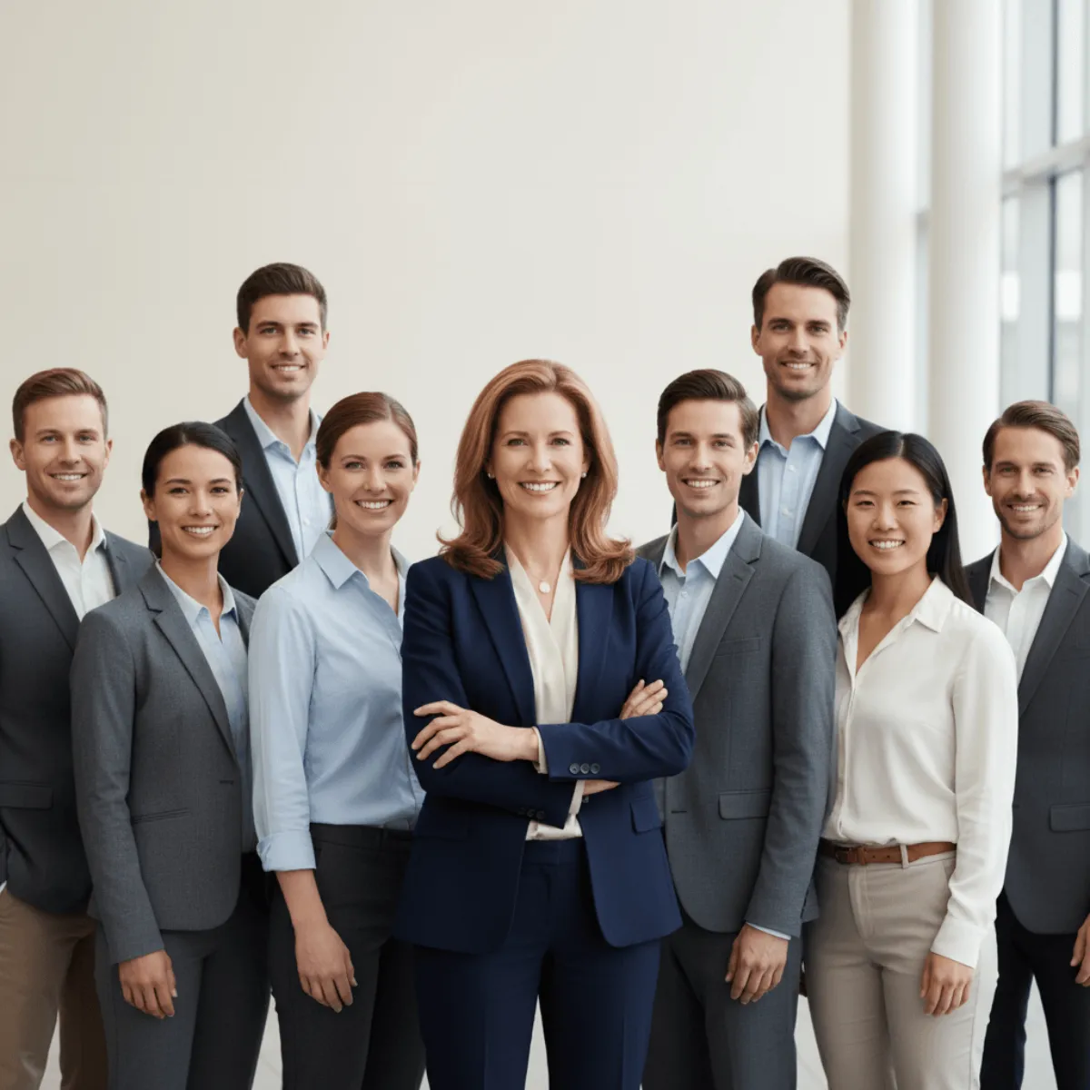 Free Corporate Leader Portrait to Edit Online