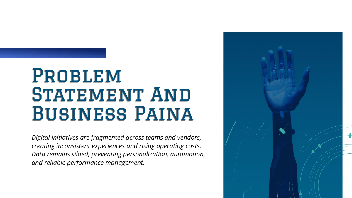 Free Digital Transformation Business Presentation Template to Edit Online